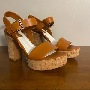 Franco sarto summer heeled platform sandal size 10